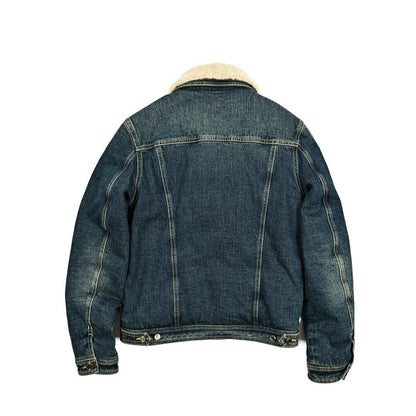 MOORER "TABURNO - 104" ストレッチデニム ボアカラーダウンジャケット｜420310 - 48｜GUARDAROBA MILANO OFFICIAL STORE