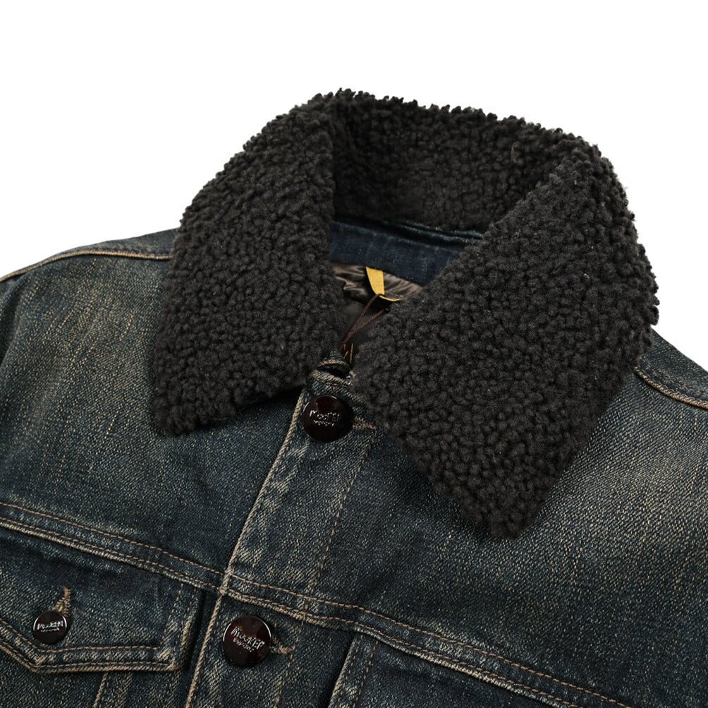 MOORER "TABURNO - 104" ストレッチデニム ボアカラーダウンジャケット｜420408｜GUARDAROBA MILANO OFFICIAL STORE