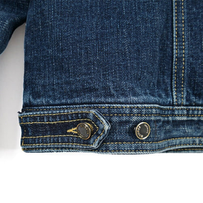 MOORER “TABURNO-104” 取り外し可能ファー付き デニムダウンジャケット / JAPANESE FABRIC ネイビー(BLU) 44 | GUARDAROBA MILANO OFFICIAL STORE