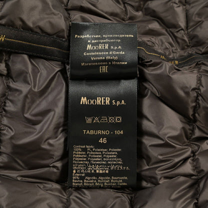 MOORER “TABURNO-104” 取り外し可能ファー付き デニムダウンジャケット / JAPANESE FABRIC ネイビー(BLU) 44 | GUARDAROBA MILANO OFFICIAL STORE