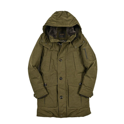 MOORER "TED - S1" ポリエステル混コットン ダウンコートフーディー / ACQUA RESISTANT(撥水)｜420443 - 46｜GUARDAROBA MILANO OFFICIAL STORE