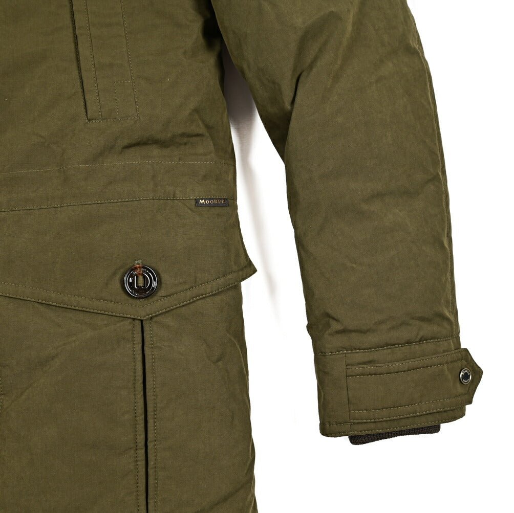 MOORER "TED - S1" ポリエステル混コットン ダウンコートフーディー / ACQUA RESISTANT(撥水)｜420443 - 46｜GUARDAROBA MILANO OFFICIAL STORE