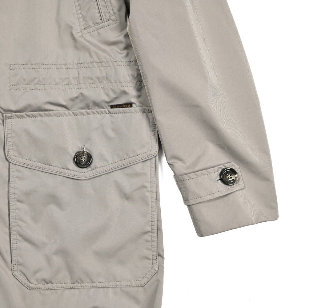 MOORER TORINO - WK ポリエステル100% フード付きスタンドカラーコート / ACQUA RESISTANT(撥水)｜436822-46｜GUARDAROBA MILANO OFFICIAL STORE
