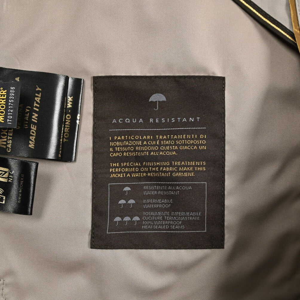 MOORER TORINO - WK ポリエステル100% フード付きスタンドカラーコート / ACQUA RESISTANT(撥水)｜436822-46｜GUARDAROBA MILANO OFFICIAL STORE