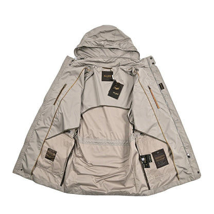 MOORER TORINO - WK ポリエステル100% フード付きスタンドカラーコート / ACQUA RESISTANT(撥水)｜436822-46｜GUARDAROBA MILANO OFFICIAL STORE