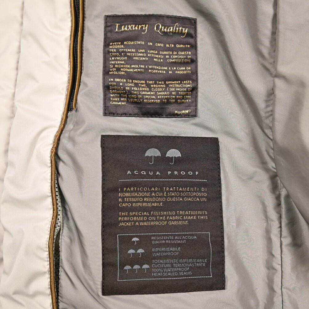 MOORER TRISTANO - SKT ポリエステル100% 中綿スタンドカラージャケット / ACQUA PROOF(防水)｜435966｜GUARDAROBA MILANO OFFICIAL STORE