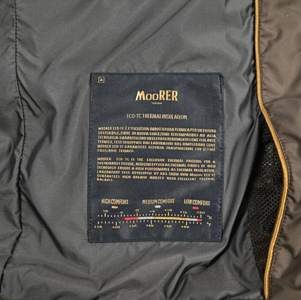MOORER TRISTANO - SKT ポリエステル100% 中綿スタンドカラージャケット / ACQUA PROOF(防水)｜435968-48｜GUARDAROBA MILANO OFFICIAL STORE