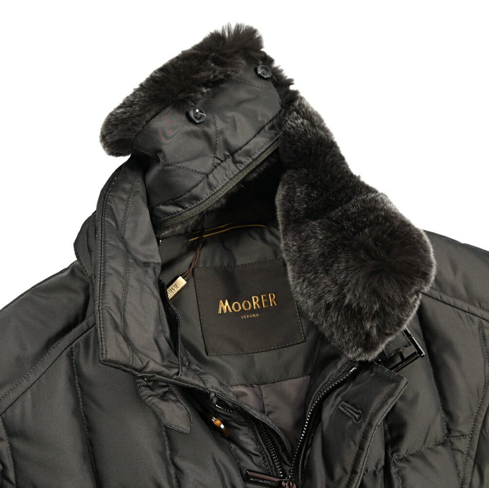 MOORER "VALENTE - KM" ポリエステル100% スタンドカラーダウンコート｜420494｜GUARDAROBA MILANO OFFICIAL STORE