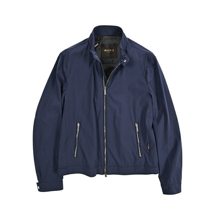 MOORER VANGI - KN ストレッチナイロン シングルライダースナイロンジャケット / ACQUA RESISTANT(撥水)｜435852-50｜GUARDAROBA MILANO OFFICIAL STORE