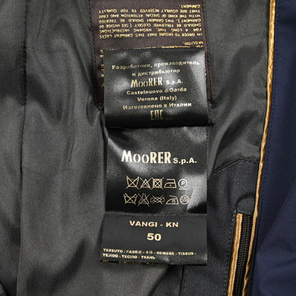 MOORER VANGI - KN ストレッチナイロン シングルライダースナイロンジャケット / ACQUA RESISTANT(撥水)｜435852-50｜GUARDAROBA MILANO OFFICIAL STORE