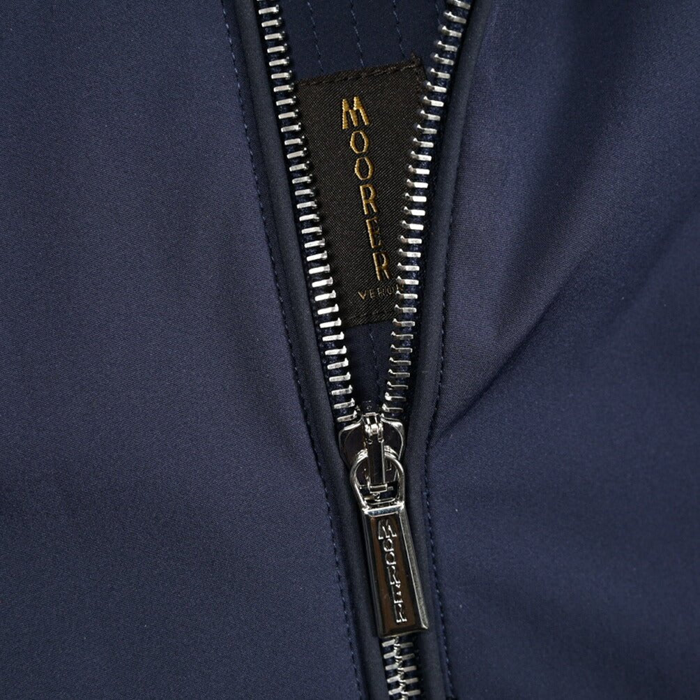 MOORER VANGI - KN ストレッチナイロン シングルライダースナイロンジャケット / ACQUA RESISTANT(撥水)｜435852-50｜GUARDAROBA MILANO OFFICIAL STORE