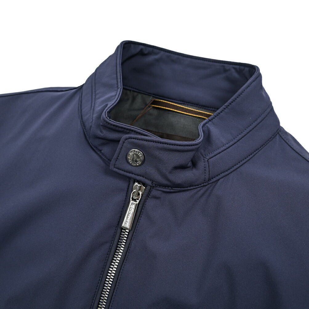 MOORER VANGI - KN ストレッチナイロン シングルライダースナイロンジャケット / ACQUA RESISTANT(撥水)｜435852-50｜GUARDAROBA MILANO OFFICIAL STORE