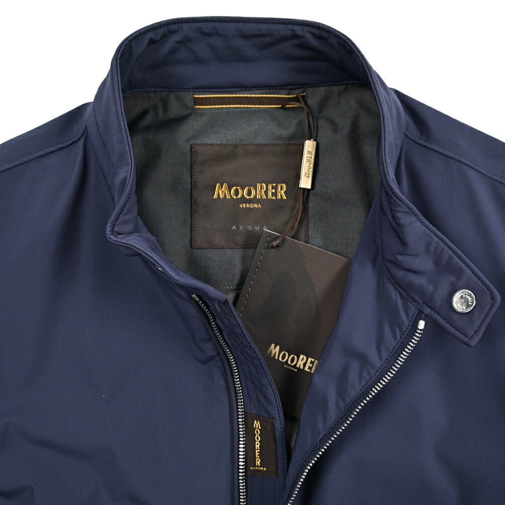 MOORER VANGI - KN ストレッチナイロン シングルライダースナイロンジャケット / ACQUA RESISTANT(撥水)｜435852-50｜GUARDAROBA MILANO OFFICIAL STORE