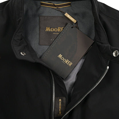 MOORER VANGI - KN ストレッチナイロン シングルライダースジャケット / ACQUA RESISTANT(撥水)｜435970-48｜GUARDAROBA MILANO OFFICIAL STORE