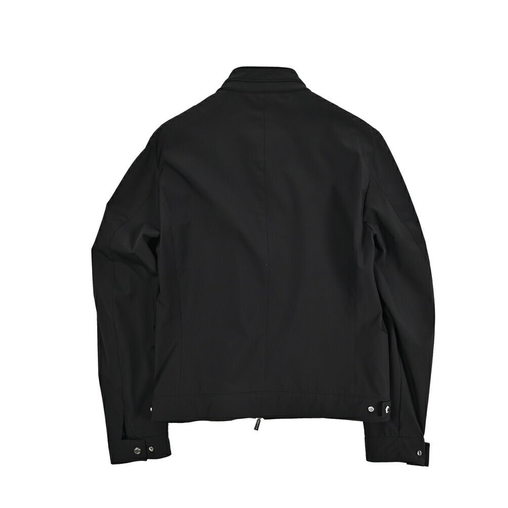 MOORER VANGI - KN ストレッチナイロン シングルライダースジャケット / ACQUA RESISTANT(撥水)｜435970-48｜GUARDAROBA MILANO OFFICIAL STORE