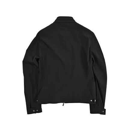 MOORER VANGI - KN ストレッチナイロン シングルライダースジャケット / ACQUA RESISTANT(撥水)｜435970-48｜GUARDAROBA MILANO OFFICIAL STORE