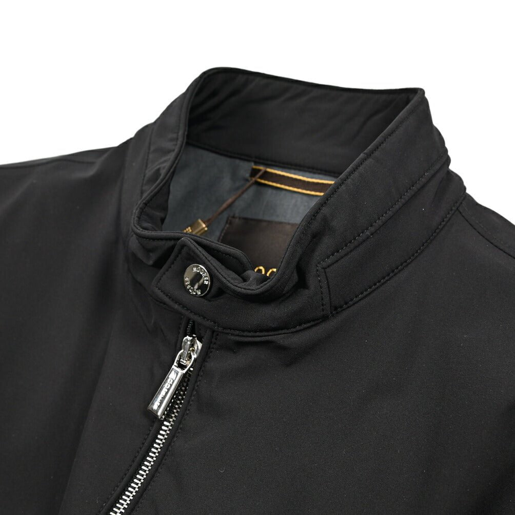 MOORER VANGI - KN ストレッチナイロン シングルライダースジャケット / ACQUA RESISTANT(撥水)｜435970-48｜GUARDAROBA MILANO OFFICIAL STORE