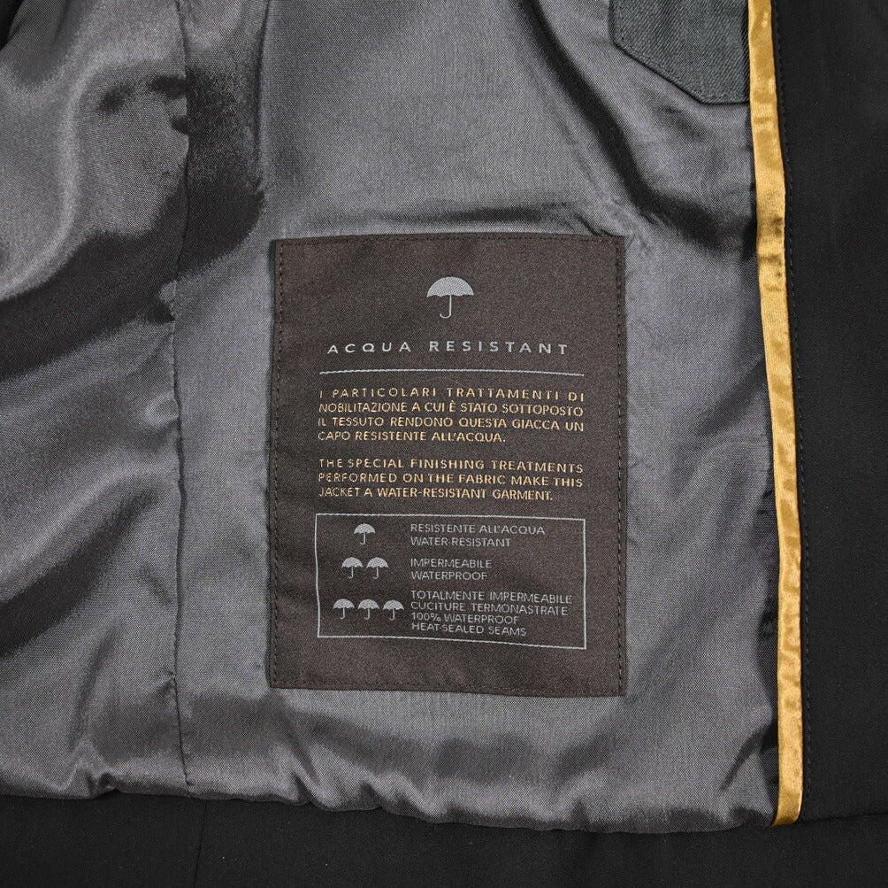 MOORER VANGI - KN ストレッチナイロン シングルライダースジャケット / ACQUA RESISTANT(撥水)｜435970-48｜GUARDAROBA MILANO OFFICIAL STORE