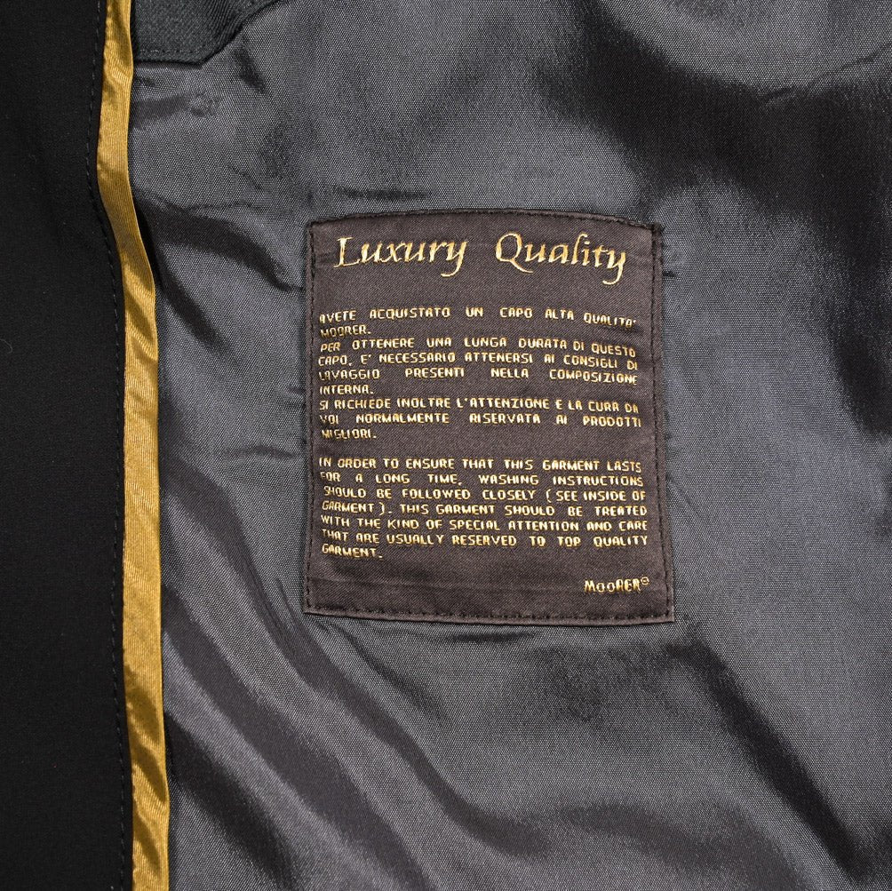 MOORER VANGI - KN ストレッチナイロン シングルライダースジャケット / ACQUA RESISTANT(撥水)｜435970-48｜GUARDAROBA MILANO OFFICIAL STORE