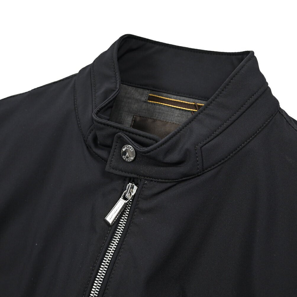 MOORER VANGI - KN ストレッチナイロン シングルライダースジャケット / ACQUA RESISTANT(撥水)｜435973-50｜GUARDAROBA MILANO OFFICIAL STORE