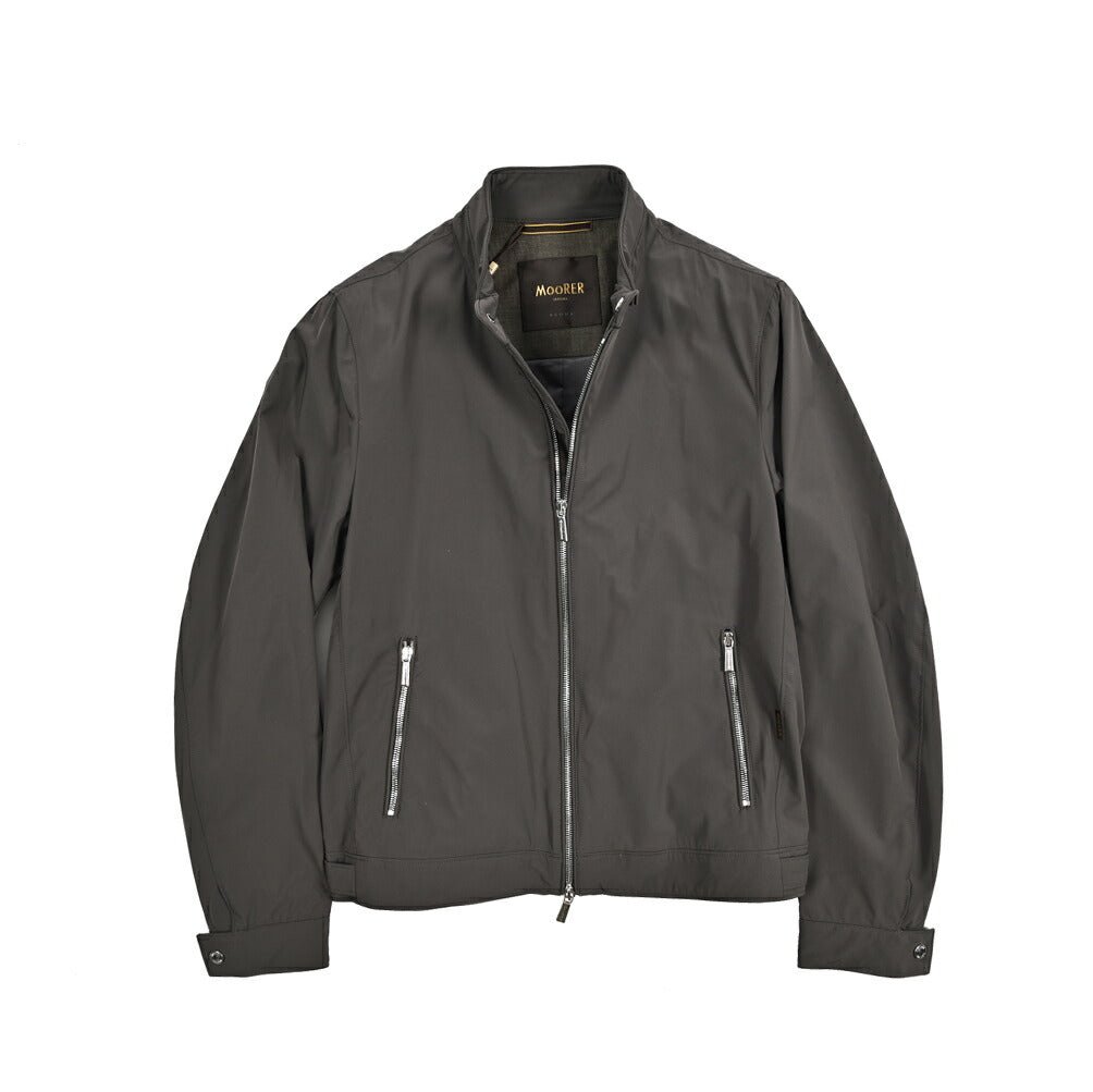 MOORER VANGI - KN ストレッチナイロン シングルライダースジャケット / ACQUA RESISTANT(撥水)｜436071｜GUARDAROBA MILANO OFFICIAL STORE