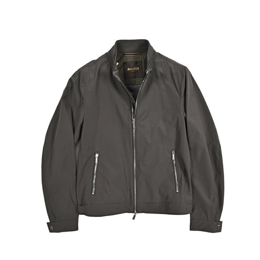 MOORER VANGI - KN ストレッチナイロン シングルライダースジャケット / ACQUA RESISTANT(撥水)｜436071｜GUARDAROBA MILANO OFFICIAL STORE