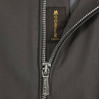 MOORER VANGI - KN ストレッチナイロン シングルライダースジャケット / ACQUA RESISTANT(撥水)｜436071｜GUARDAROBA MILANO OFFICIAL STORE