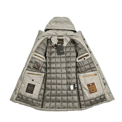 MOORER "VERMONT - ADS" ポリエステル混 着脱可能フード付きダウンコート / ACQUA PROOF (防水)｜417765 - 46｜GUARDAROBA MILANO OFFICIAL STORE