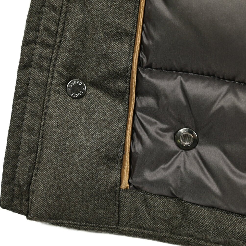 MOORER "VERMONT - FUR - LL" カシミヤ混ウール ファーフード付きダウンコート｜420325｜GUARDAROBA MILANO OFFICIAL STORE