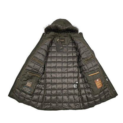 MOORER "VERMONT - FUR - LL" カシミヤ混ウール ファーフード付きダウンコート｜420325｜GUARDAROBA MILANO OFFICIAL STORE