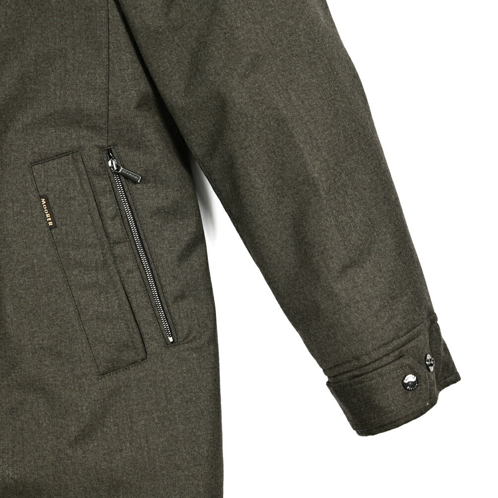 MOORER "VERMONT - FUR - LL" カシミヤ混ウール ファーフード付きダウンコート｜420325｜GUARDAROBA MILANO OFFICIAL STORE