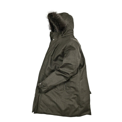 MOORER "VERMONT - FUR - LL" カシミヤ混ウール ファーフード付きダウンコート｜420325｜GUARDAROBA MILANO OFFICIAL STORE