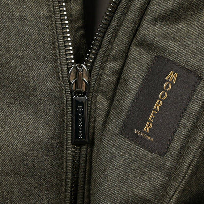 MOORER "VERMONT - FUR - LL" カシミヤ混ウール ファーフード付きダウンコート｜420325｜GUARDAROBA MILANO OFFICIAL STORE