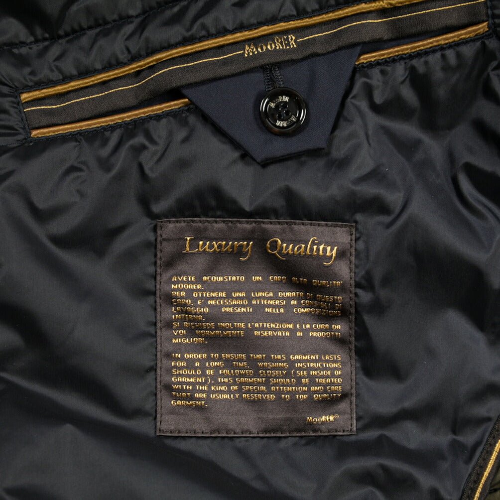 MOORER “VESPUCCI-TJ” 着脱可能フロントライナー付き ライトジャケット ネイビー(DARK BLU) 48 | GUARDAROBA MILANO OFFICIAL STORE