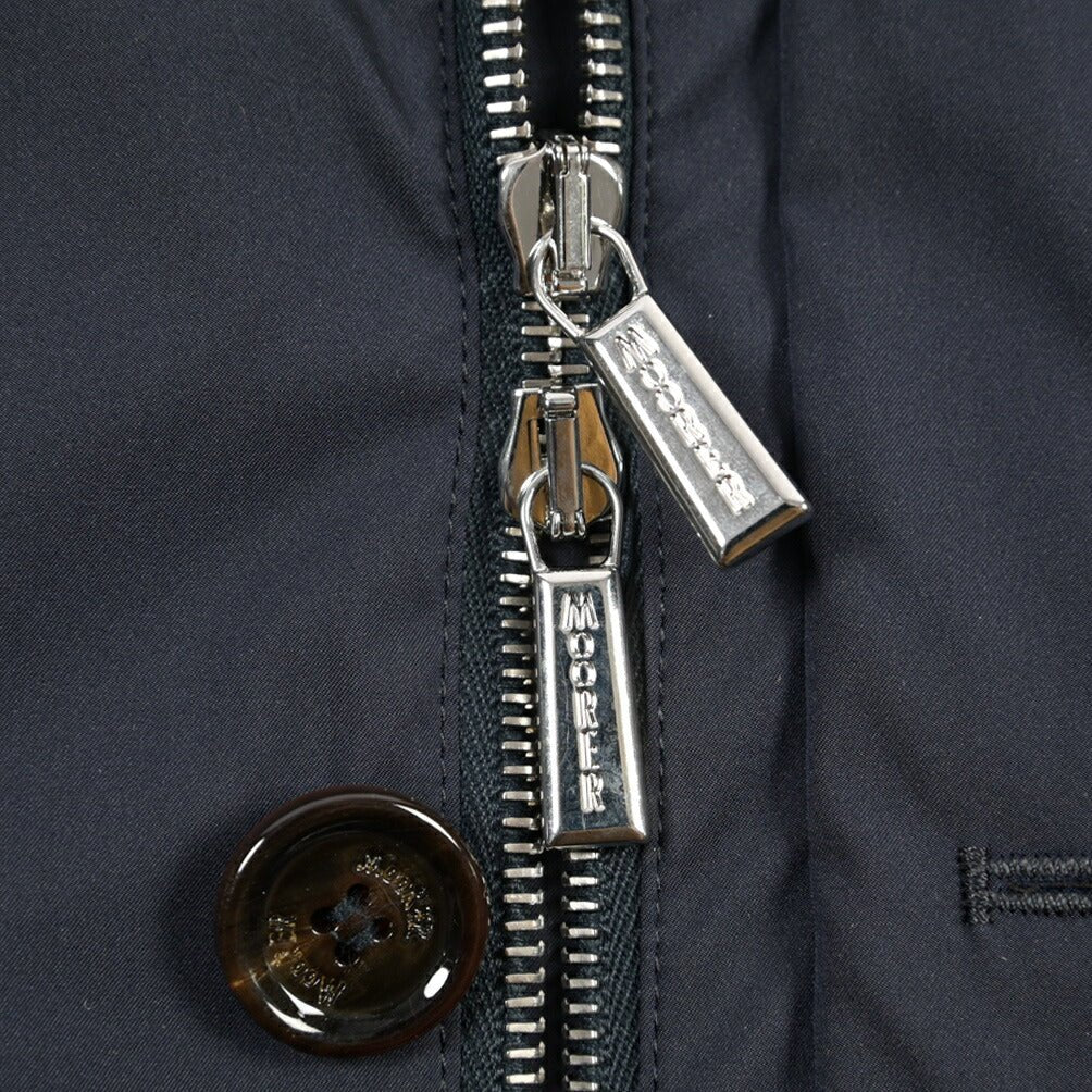 MOORER “VESPUCCI-TJ” 着脱可能フロントライナー付き ライトジャケット ネイビー(DARK BLU) 48 | GUARDAROBA MILANO OFFICIAL STORE