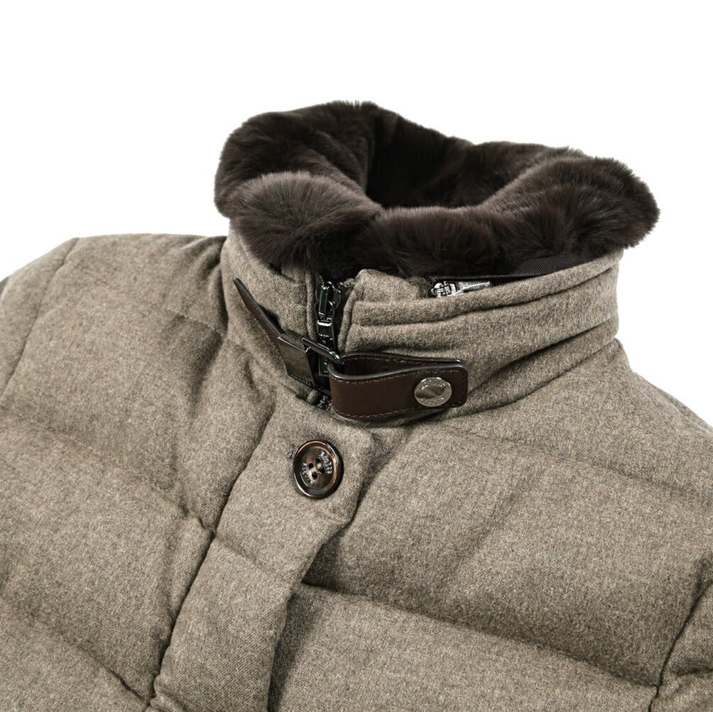 《レディース》MOORER "VETIVER - IL" カシミヤ100% スタンドカラーダウンコート｜420424｜GUARDAROBA MILANO OFFICIAL STORE