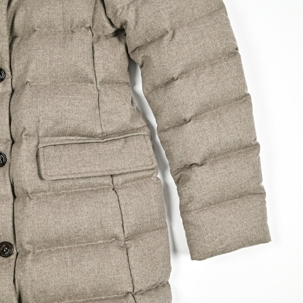 ハーフコート　カシミア　MooRER MOORER ムーレー / VETIVER-IL カシミヤ100% スタンドカラーダウン