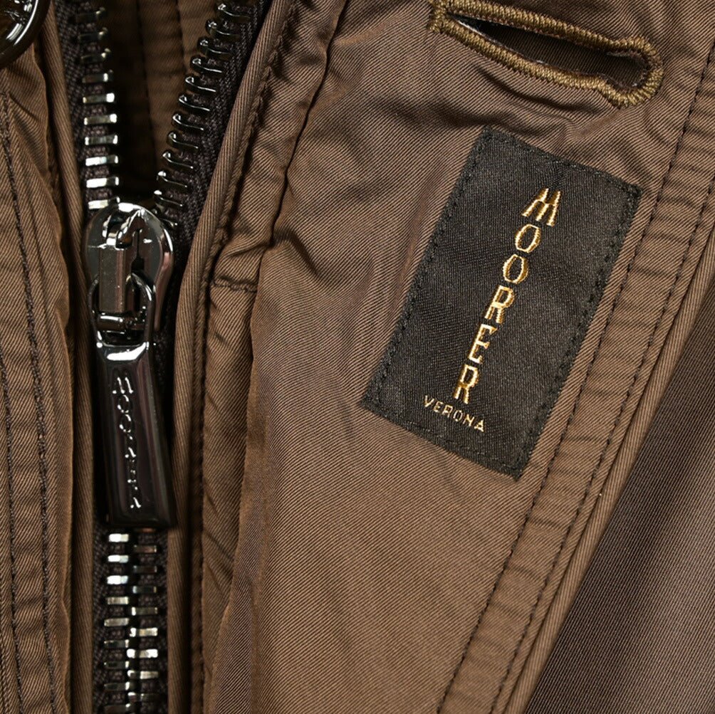 MOORER "VINCENT - KM" ポリエステル100% ファーフード付きダウンジャケット｜420502｜GUARDAROBA MILANO OFFICIAL STORE