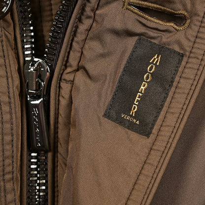 MOORER "VINCENT - KM" ポリエステル100% ファーフード付きダウンジャケット｜420502｜GUARDAROBA MILANO OFFICIAL STORE