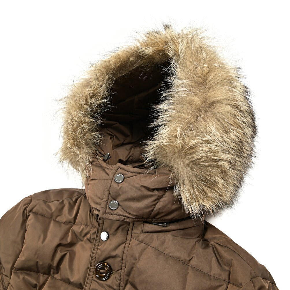 MOORER "VINCENT - KM" ポリエステル100% ファーフード付きダウンジャケット｜420502｜GUARDAROBA MILANO OFFICIAL STORE