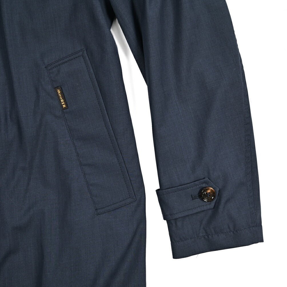 MOORER VITTOR - GO シルク混ウール ステンカラーコート｜435857-48｜GUARDAROBA MILANO OFFICIAL STORE
