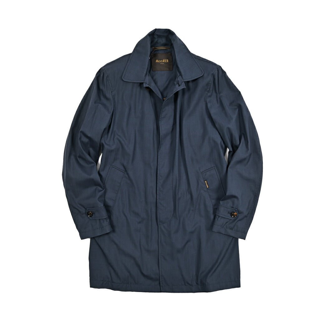 MOORER VITTOR - GO シルク混ウール ステンカラーコート｜435857-48｜GUARDAROBA MILANO OFFICIAL STORE