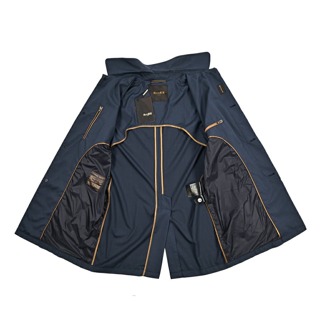 MOORER VITTOR - GO シルク混ウール ステンカラーコート｜435857-48｜GUARDAROBA MILANO OFFICIAL STORE