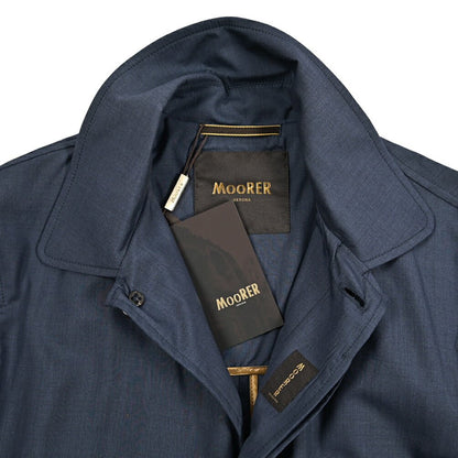 MOORER VITTOR - GO シルク混ウール ステンカラーコート｜435857-48｜GUARDAROBA MILANO OFFICIAL STORE