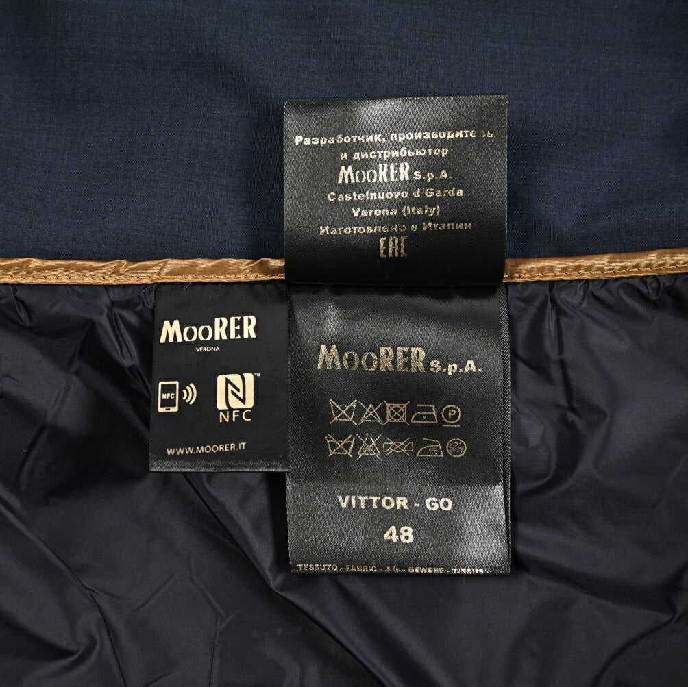 MOORER VITTOR - GO シルク混ウール ステンカラーコート｜435857-48｜GUARDAROBA MILANO OFFICIAL STORE