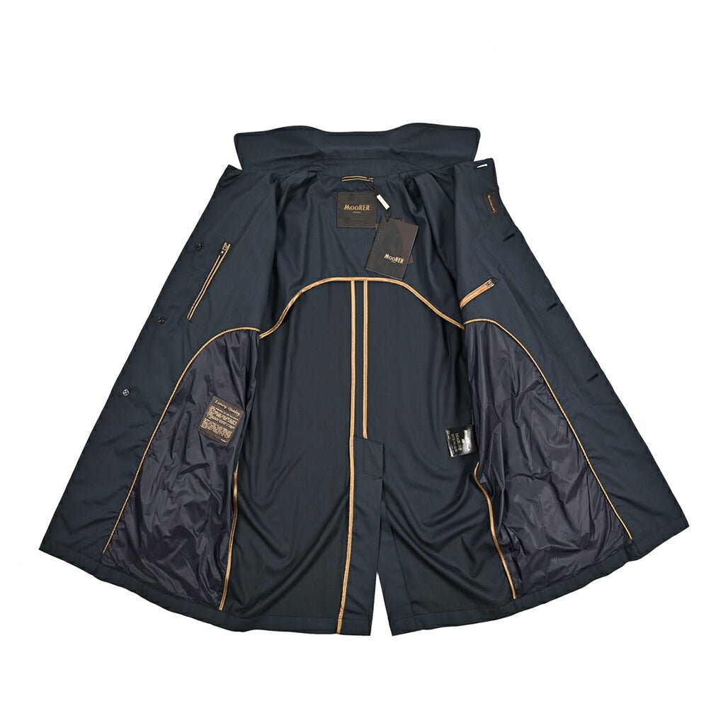 MOORER VITTOR - GO シルク混ウール ステンカラーコート｜435892-48｜GUARDAROBA MILANO OFFICIAL STORE