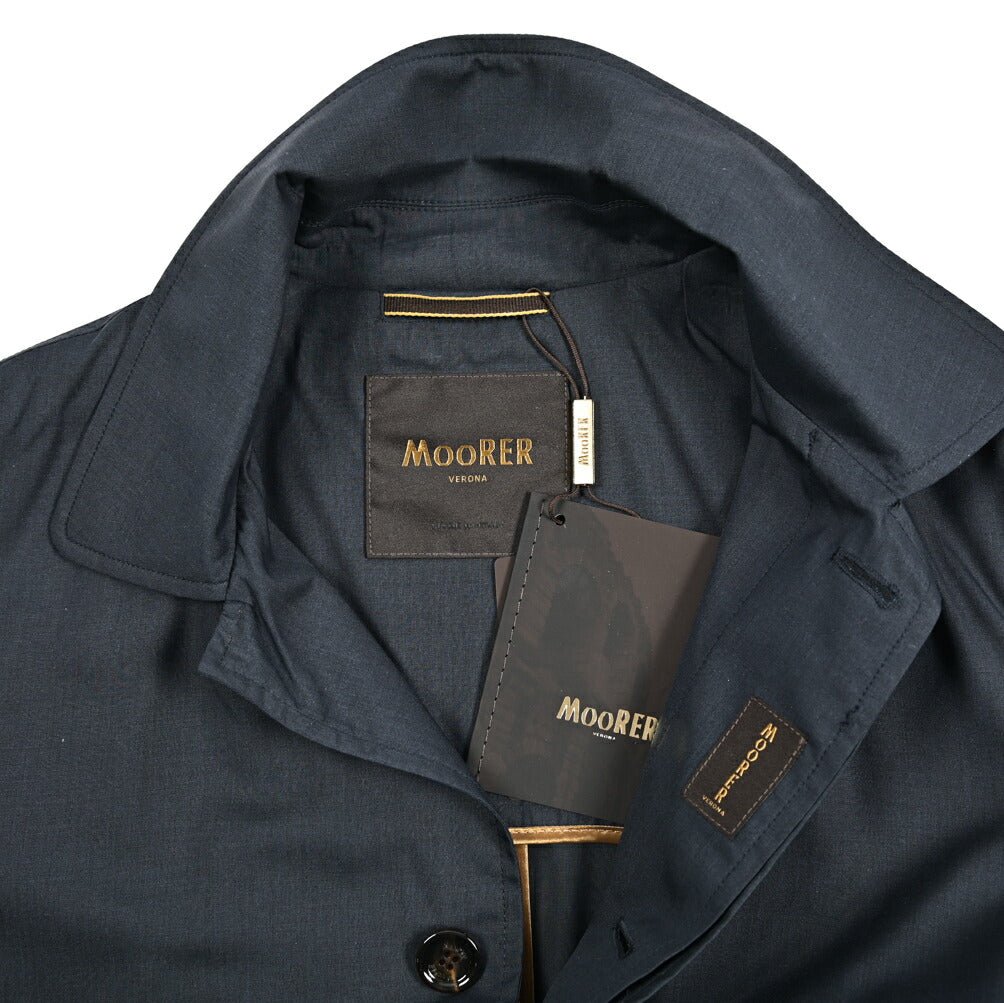 MOORER VITTOR - GO シルク混ウール ステンカラーコート｜435892-48｜GUARDAROBA MILANO OFFICIAL STORE