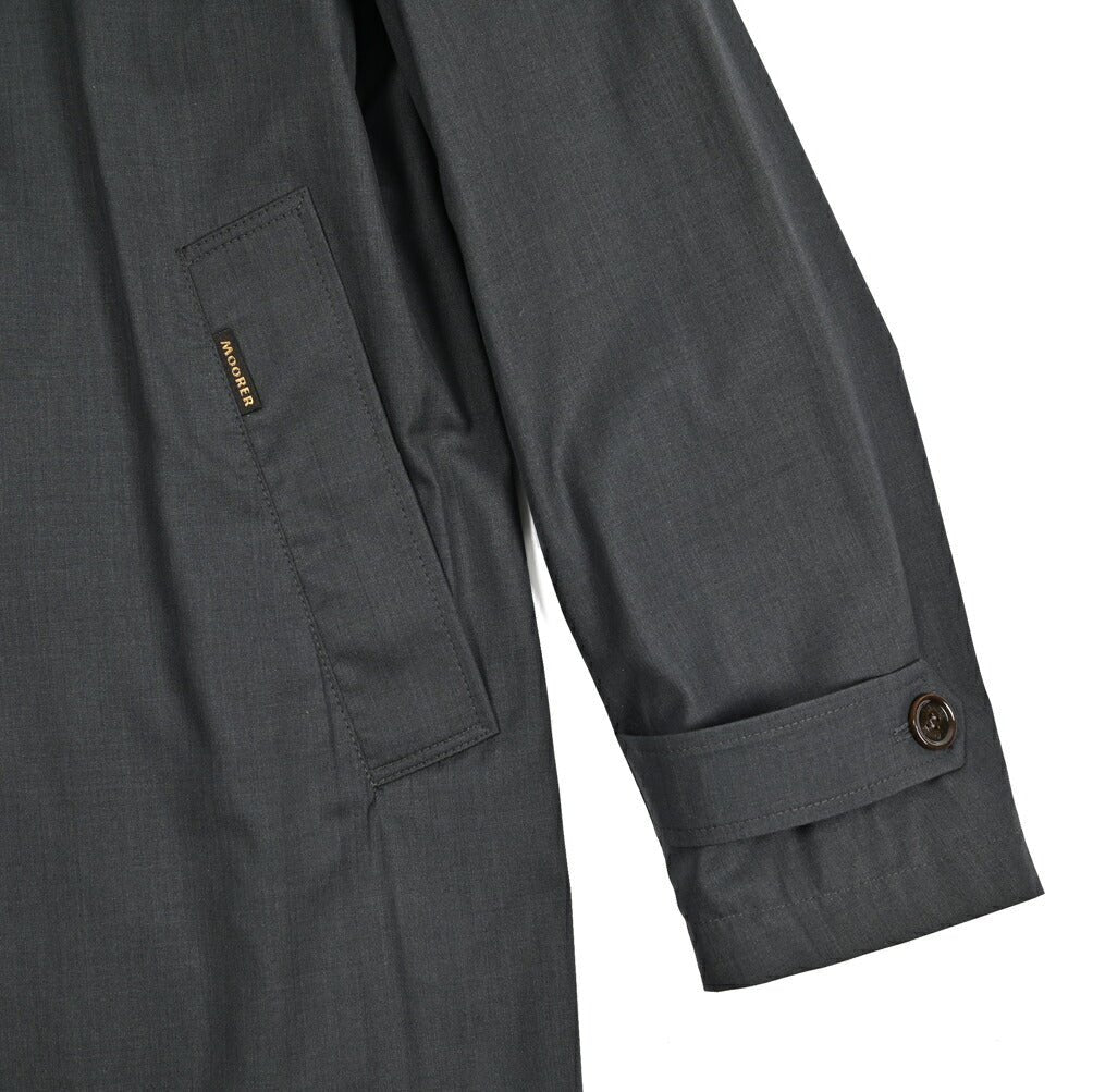 MOORER VITTOR - GO シルク混ウール ステンカラーコート｜435989-46｜GUARDAROBA MILANO OFFICIAL STORE