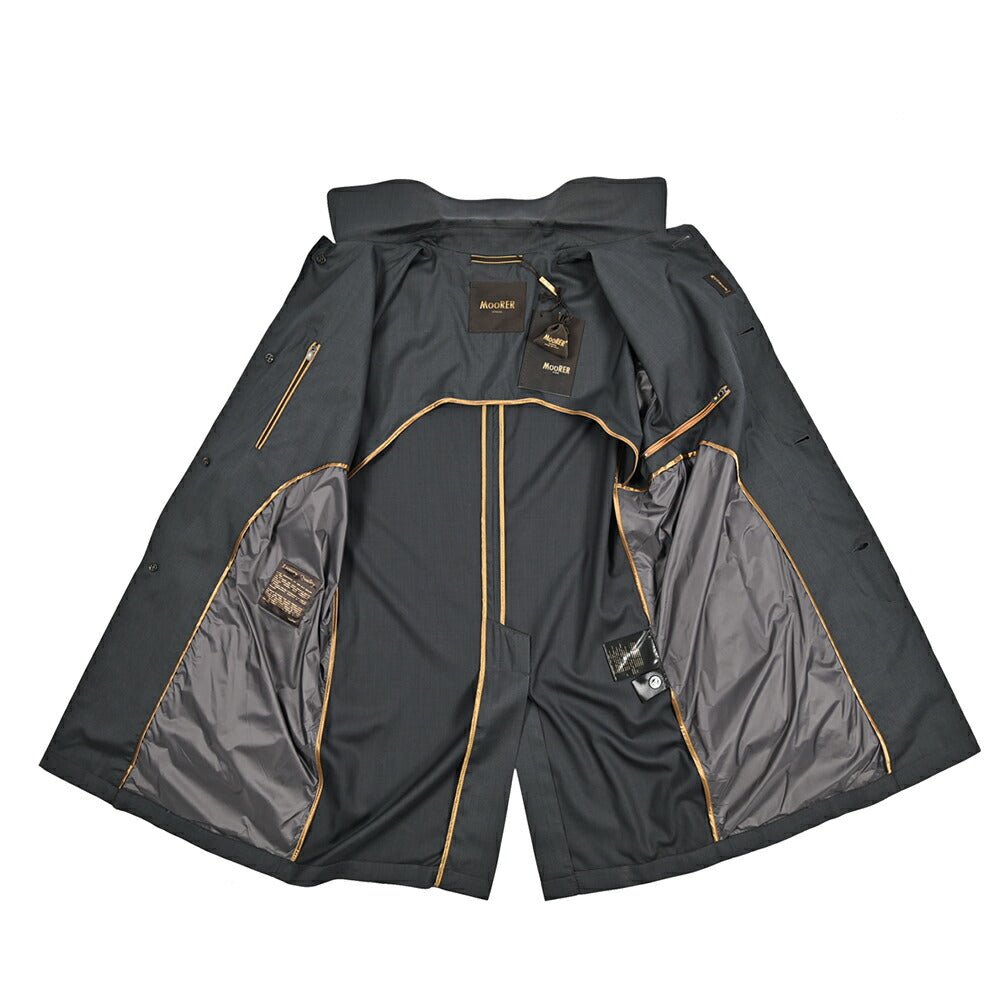 MOORER VITTOR - GO シルク混ウール ステンカラーコート｜435989-46｜GUARDAROBA MILANO OFFICIAL STORE