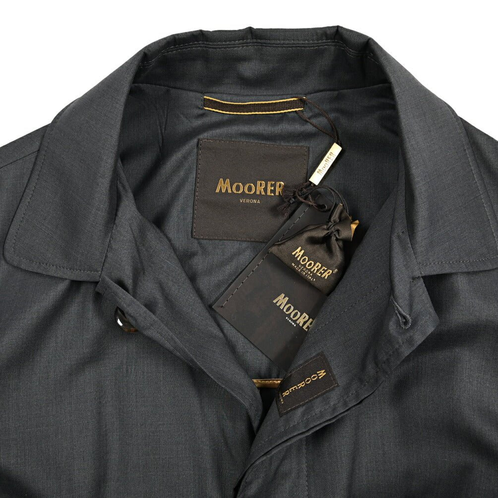 MOORER VITTOR - GO シルク混ウール ステンカラーコート｜435989-46｜GUARDAROBA MILANO OFFICIAL STORE